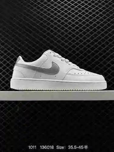 9 NK Court Vision Low College Visual Series Zapatos deportivos informales de cuero Número de product