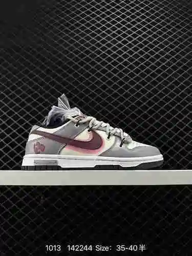 22 Nivel de empresa NK SB Dunk Low "Verde/Beige" Serie de estilo con cordones deconstruido