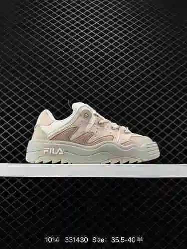 El concepto de diseño de la parte superior del zapato deportivo informal de moda Fila Fusion se deri