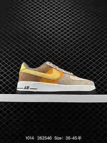 23 Otoño / Invierno Nuevo producto Grado de la empresa Nike Air Force Low '7 Beige Marrón Gamuza Air