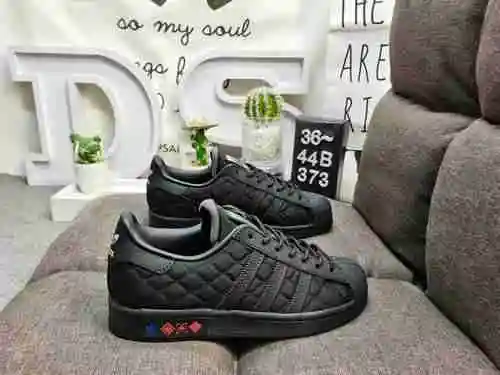373DAdidas Clover Originals Superstar Shell Head Classic Versatile Casual Sports Board Shoes High De