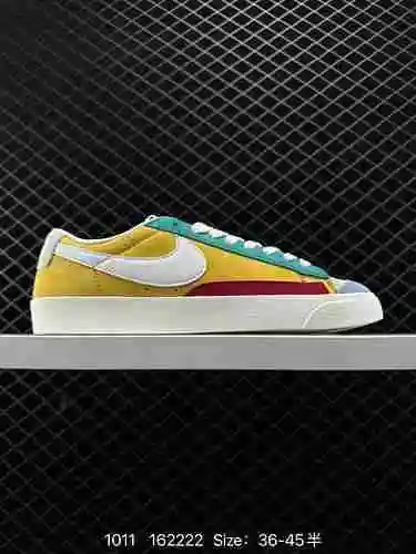 Nike/Nike Nike Blazer Mid" 977 Vintage Low Classic Pioneer Zapatilla casual versátil y de caña 