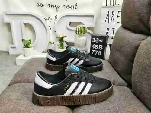 776DAdidas clover SAMBAROSE W thick sole sponge shoes versatile board shoes casual shoes