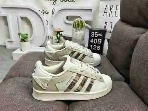 126DAdidas Clover Originals Superstar Shell Head Classic Versatile Casual Sports Board Shoes Made wi