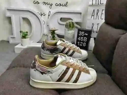 126DAdidas Clover Originals Superstar Shell Head Classic Versatile Casual Sports Board Shoes High De