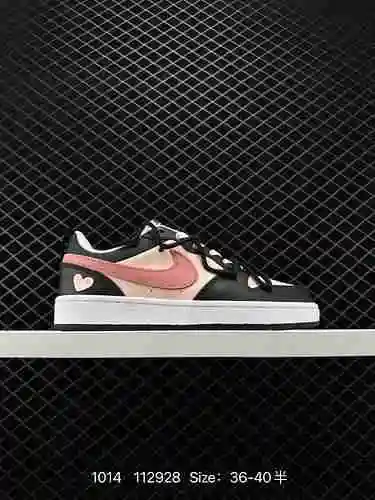 4 Nike Court Borough Low 2 Zapato deportivo antideslizante con correa con cordón y absorción de impa