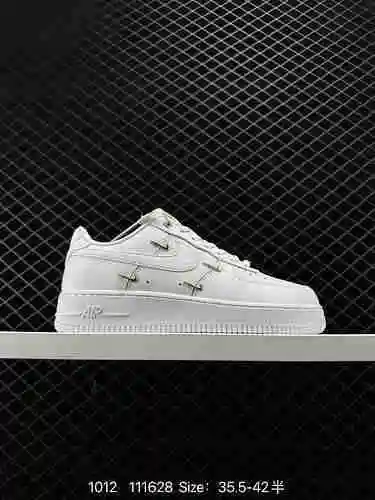 4 Nike Air Force Low Four Hooks Air Force One Zapatillas deportivas informales, versátiles y de caña