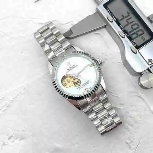 Reloj Rolex para hombre combinado con movimiento mecánico original completamente automático Caja de 