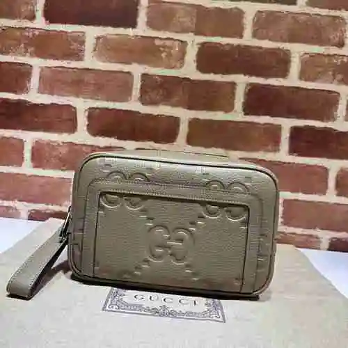 El bolso de mano GUCCI adopta una bolsa de regalo de entrega de alta calidad de piel de vaca origina
