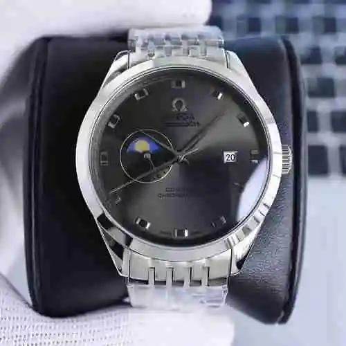 Reloj Omega para hombre combinado con movimiento mecánico original completamente automático Caja de 
