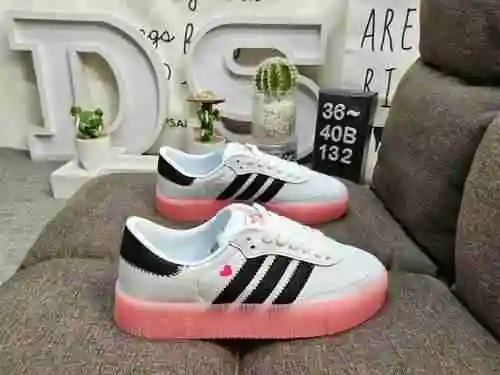 132DAdidas clover SAMBAROSE W thick sole sponge shoes versatile board shoes casual shoes