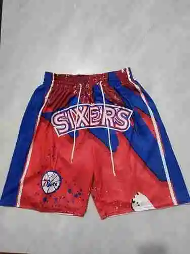 Pantalones de fútbol rojos con bolsillo oscilante de los 76ers