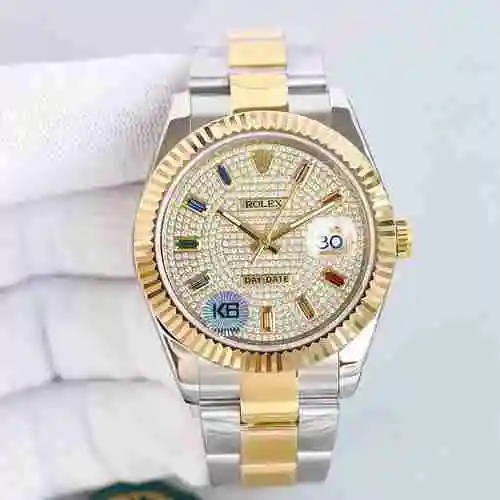 Reloj Rolex para hombre combinado con movimiento mecánico original completamente automático Caja de 