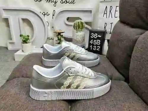 132DAdidas clover SAMBAROSE W thick sole sponge shoes versatile board shoes casual shoes
