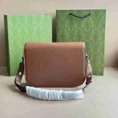 El bolso cruzado GUCC adopta una bolsa de regalo de entrega de alta calidad de piel de vaca original