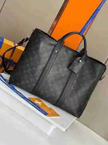 Maletín especial para hombre LV hecho de piel de vaca Original importada, bolsa de regalo de alta ca