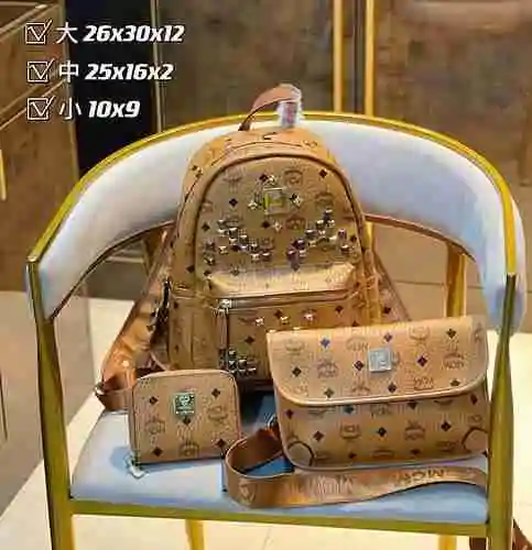 El juego de tres piezas adopta una bolsa de regalo de entrega de alta calidad de piel de vaca origin