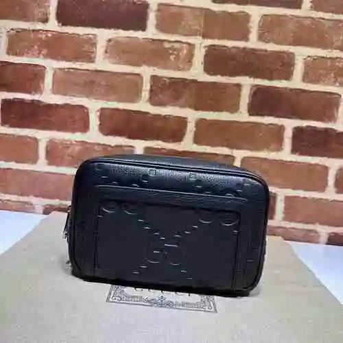 El bolso de mano GUCCI adopta una bolsa de regalo de entrega de alta calidad de piel de vaca origina