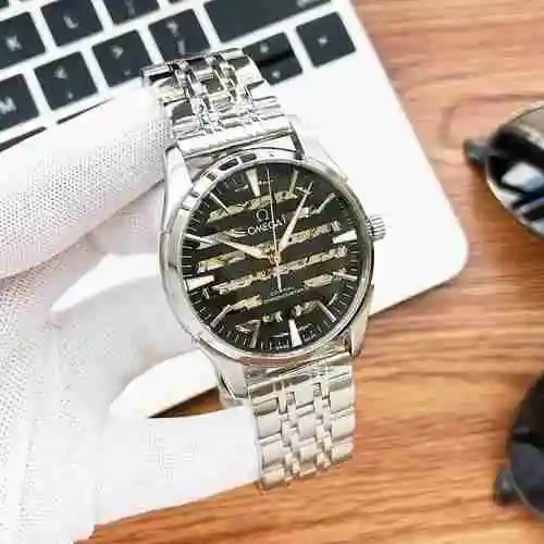Reloj Omega para hombre combinado con movimiento mecánico original completamente automático Caja de 