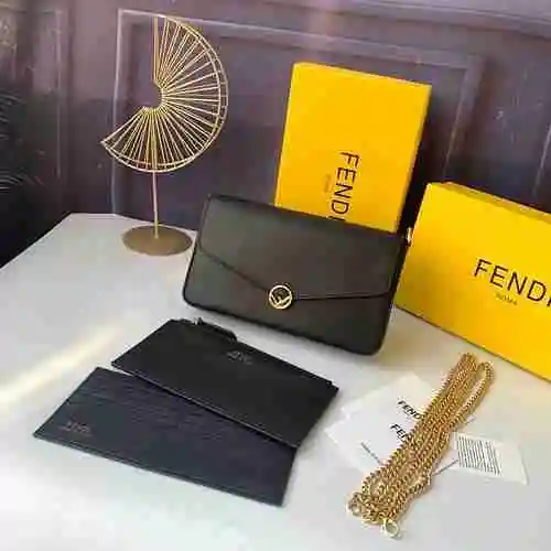 FENDI Fendi Chain Bag adopta una bolsa de regalo de entrega de alta calidad de piel de vaca original