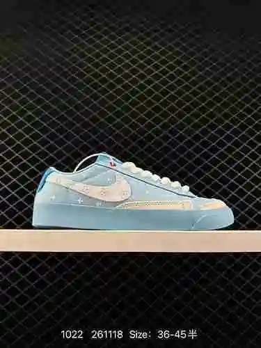 9 Zapatos Nike Blazer Low '77 VNTG Trailblazer Series Low Top Plank Entresuela de doble capa Tela el