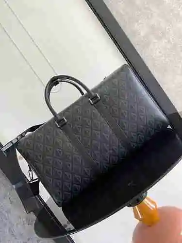 Bolso de viaje exclusivo para hombre DIOR fabricado en piel de vacuno original importada Bolsa de re