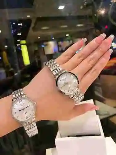 Reloj Longines para mujer combinado con movimiento mecánico original completamente automático Caja d