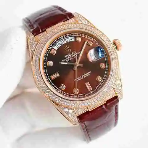 Reloj Rolex para hombre combinado con movimiento mecánico original completamente automático Caja de 