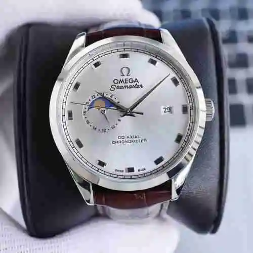 Reloj Omega para hombre combinado con movimiento mecánico original completamente automático Caja de 