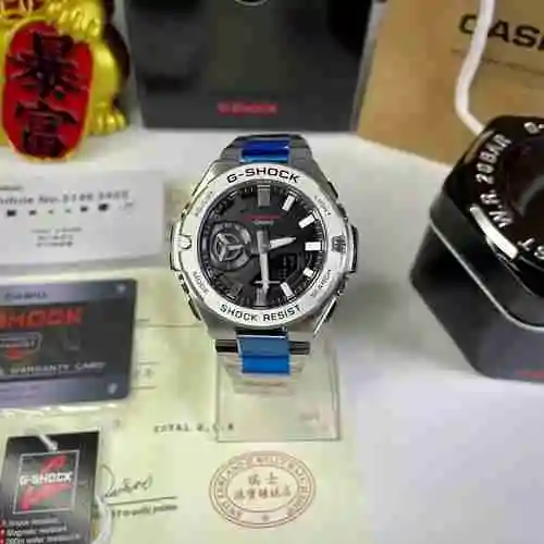 Reloj Casio para hombre combinado con movimiento mecánico original completamente automático Caja de 