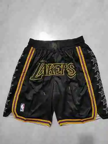 Pantalones de fútbol con bolsillo en negro con estampado de serpiente de los Lakers