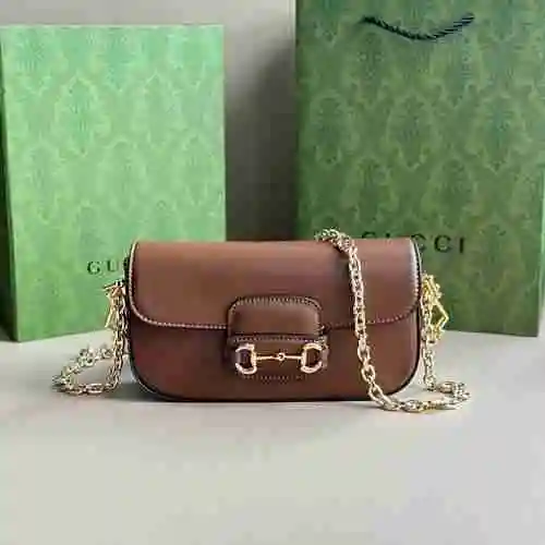 El bolso de cadena GUCC adopta una bolsa de regalo de entrega de alta calidad de piel de vaca origin
