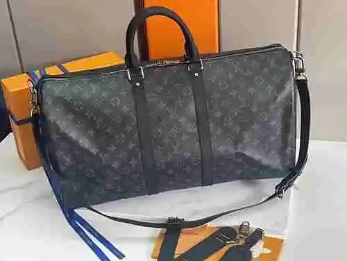 Bolsa de viaje exclusiva para hombre LV hecha de piel de vaca original importada Bolsa de regalo con