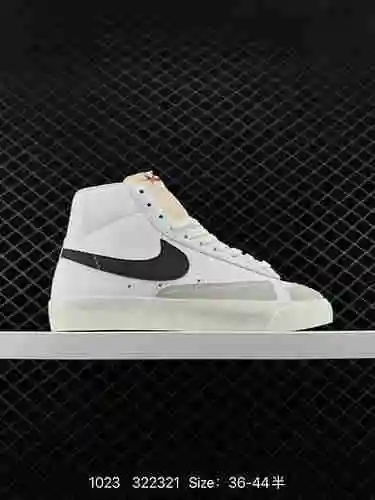 Auténtico Nike Blazer Mid&# x27; El zapato de tabla deportivo casual, versátil y de caña alta 97