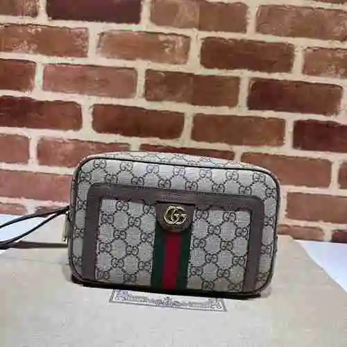 El bolso de mano GUCCI adopta una bolsa de regalo de entrega de alta calidad de piel de vaca origina