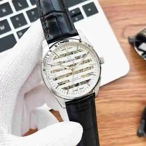 Reloj Omega para hombre combinado con movimiento mecánico original completamente automático Caja de 