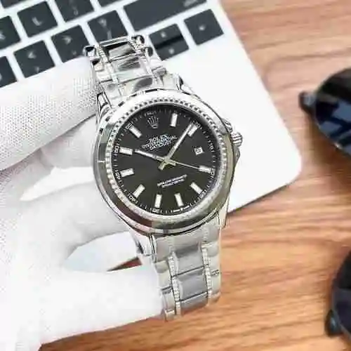 Reloj Rolex para hombre combinado con movimiento mecánico original completamente automático Caja de 