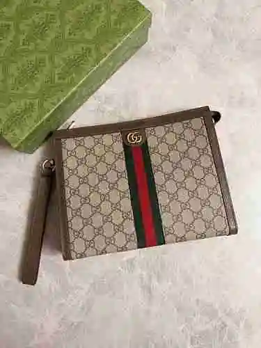 El bolso de mano GUCCI adopta una bolsa de regalo de entrega de alta calidad de piel de vaca origina