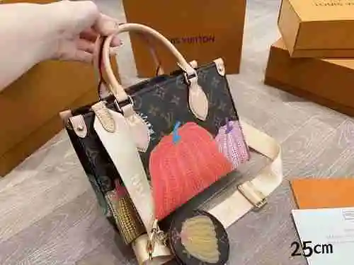 El bolso LV está hecho de piel de vaca original importada con una bolsa de regalo de entrega de alta