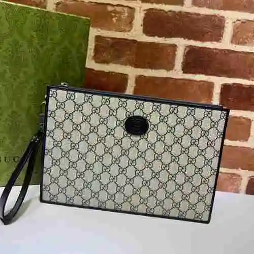 El bolso de mano GUCCI adopta una bolsa de regalo de entrega de alta calidad de piel de vaca origina