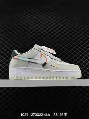 Auténtica zapatilla deportiva casual y versátil Nike Air Force Low Air Force One Low. El rendimiento