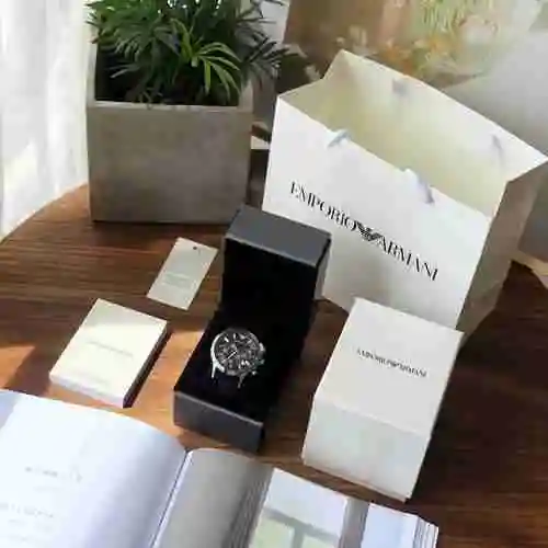 Armani Watch Reloj para hombre combinado con movimiento mecánico original completamente automático C