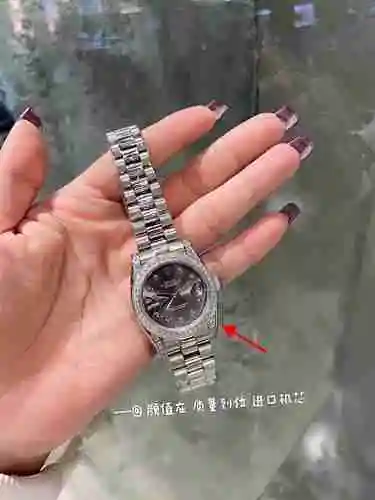 Reloj Rolex para mujer combinado con movimiento mecánico original completamente automático Caja de a
