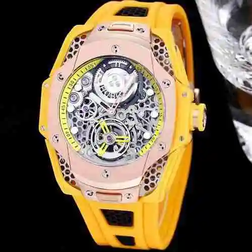 Yubo Watch Reloj para hombre combinado con movimiento mecánico original completamente automático Caj