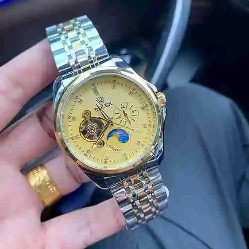 Reloj Rolex para hombre combinado con movimiento mecánico original completamente automático Caja de 