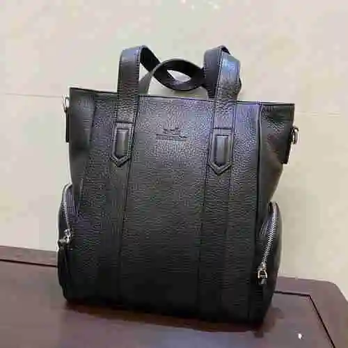 El bolso de hombro exclusivo para hombre HER Love @ Mars está hecho de piel de vaca importada de pri