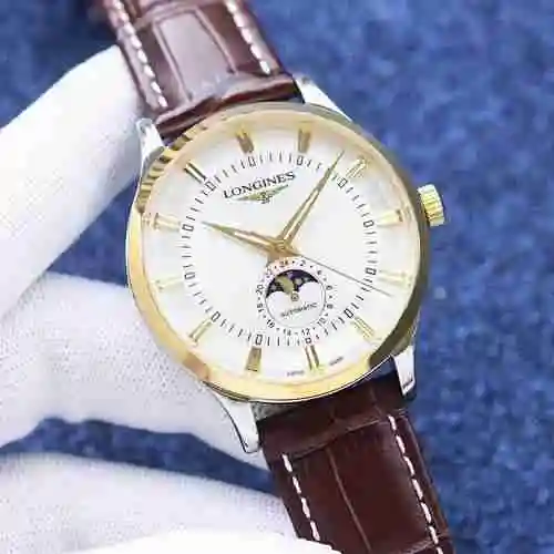 Reloj Longines para hombre combinado con movimiento mecánico original completamente automático Caja 