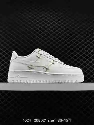 Nike Air Force Low Rose Gold Hook Small Four Hook Air Force One Zapatos deportivos y casuales de cañ