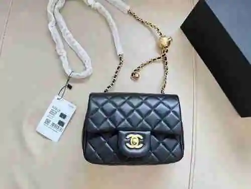 CH Chanel Chain Bag adopta una bolsa de regalo de entrega de alta calidad de piel de vaca original i