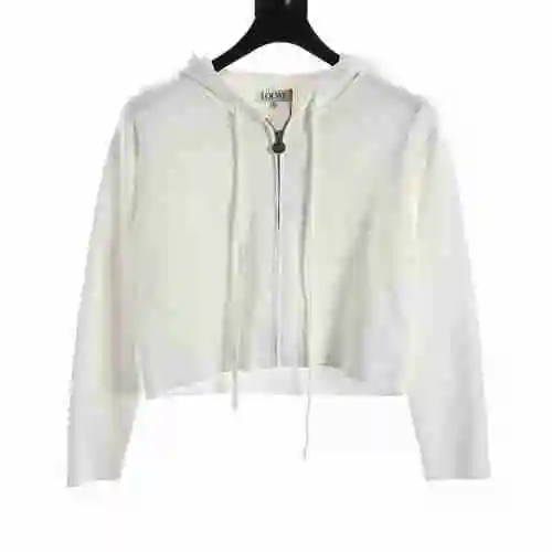 LE Embossed Knitted Zipper Coat